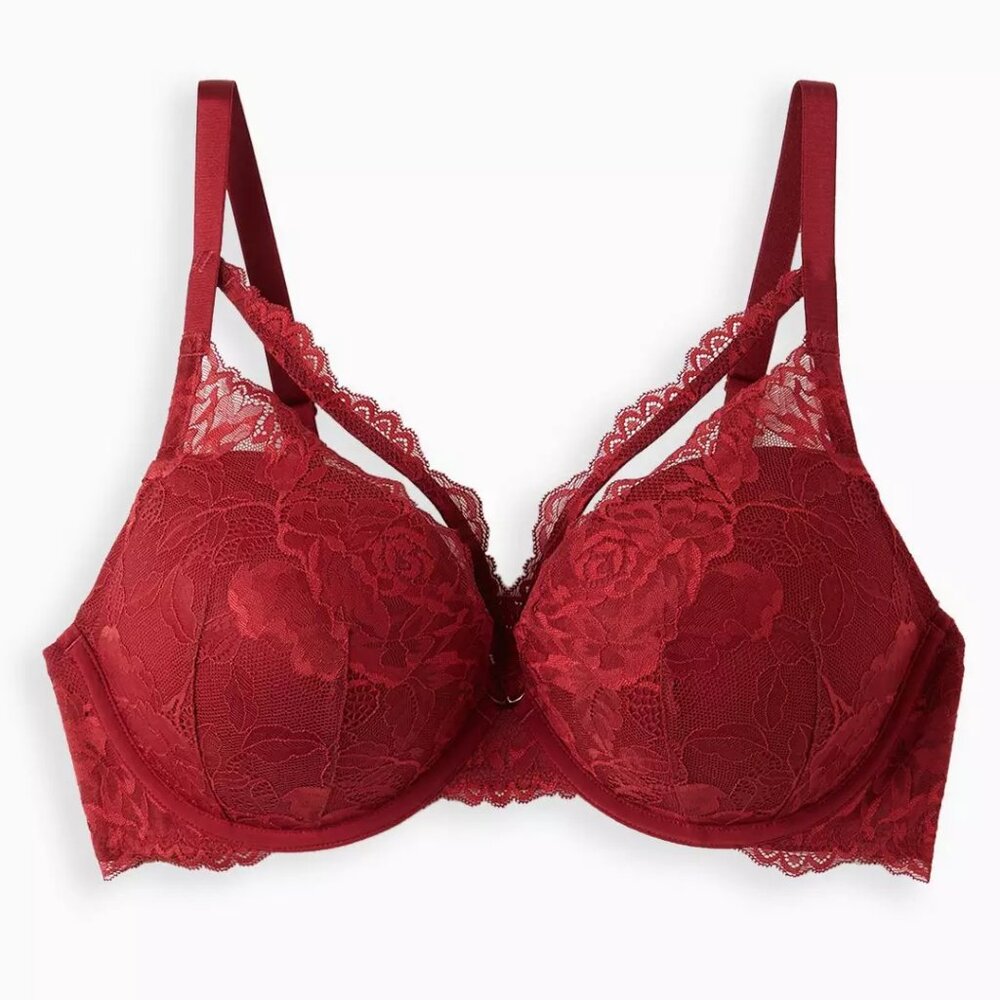 Pre-Owned Torrid Xo Plunging Push-Up Bra Plus Siz… - image 4